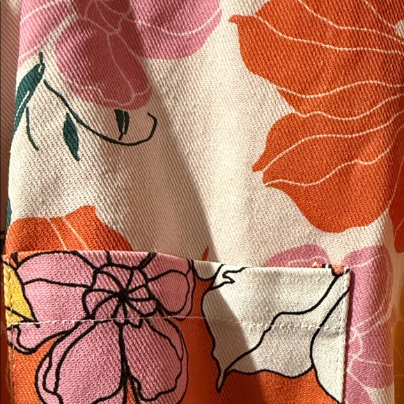 Emily Wonder Vibrant Floral Jean Jacket - Picture 6 of 10